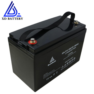मोटरहोम लिथियम आयन कारवां बैटरी के लिए 12 वी लाइफपो 4 बैटरी 100 एएच लिथियम बैटरी