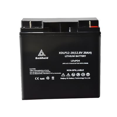 एलईडी लाइटिंग के लिए MSDS 12v Lifepo4 बैटरी 1kHz 20Ah डीप साइकिल