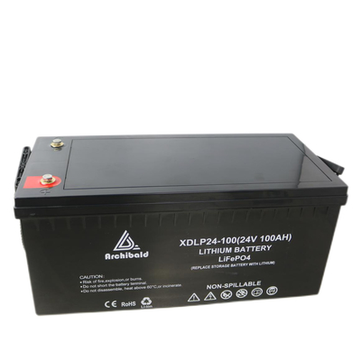 नाव Lifepo4 बैटरी 24v 100ah OEM / ODM लंबी साइकिल लाइफ